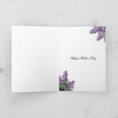 Lilas au printemps、Mothers Dat カード (内部)