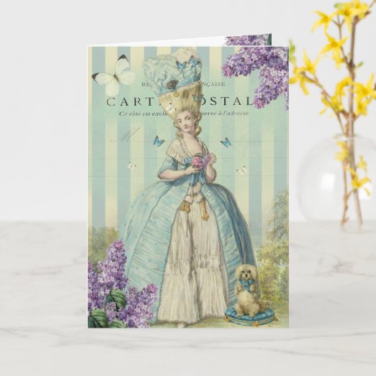 Lilas au printemps、Mothers Dat カード (黄色い花)