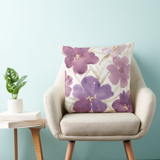 Lilas en acuarela クッション (椅子)