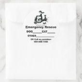 LILCHICK_LOGO 2, Emergency Rescue,... カスタマイズ - ラウンドシール (バッグ)
