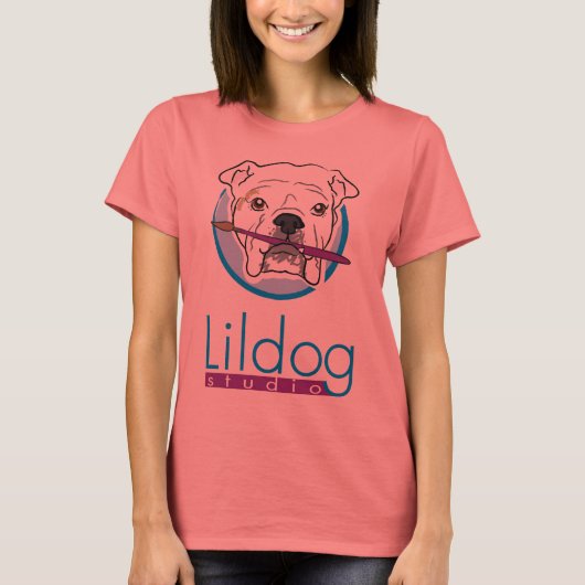 Lildog Tシャツ(ColorTrim付き) Tシャツ (正面)