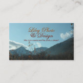 Lileyの写真及びデザインの名刺 名刺 (裏面)