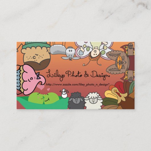 Lileyの写真及びデザインの名刺 名刺 (正面)