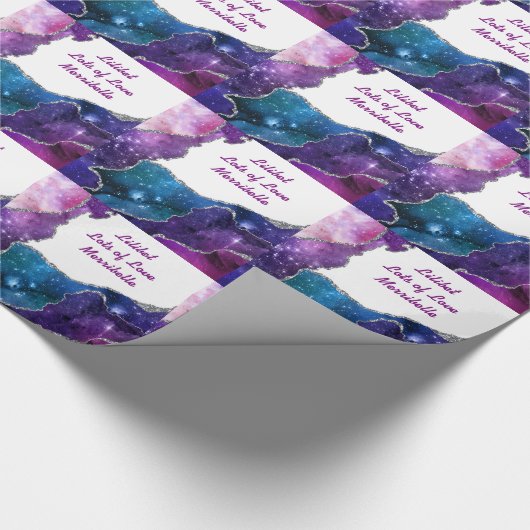 Lilibet名前のギフトラップ – 様々なデザイン ラッピングペーパー (角)