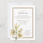 Liliesの死別を考える感謝の意 招待状 (正面)