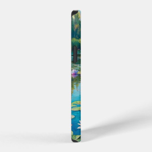 Lilies in the River iPhoneケース (右側面)
