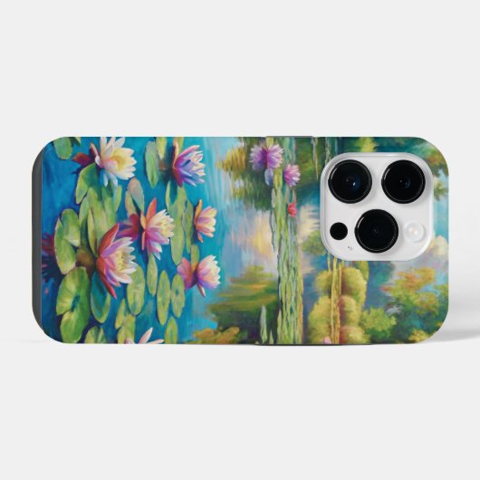 Lilies in the River iPhoneケース (裏面横)