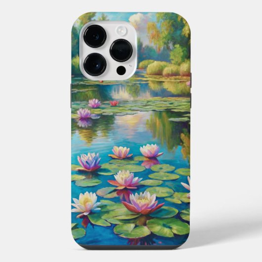 Lilies in the River iPhoneケース (裏面)