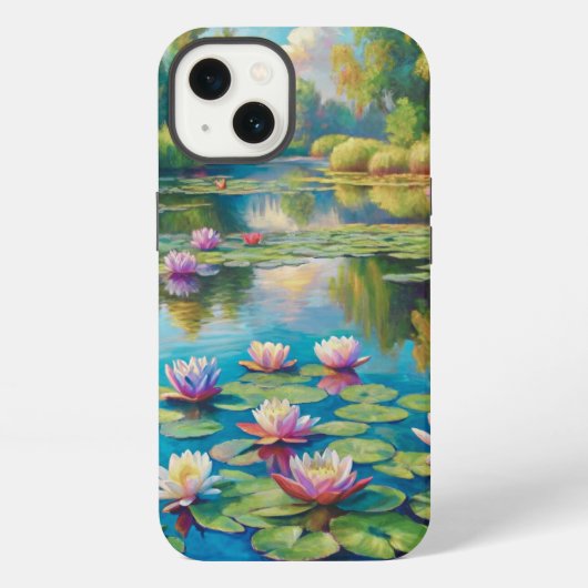 Lilies in the River iPhoneケース (裏面)
