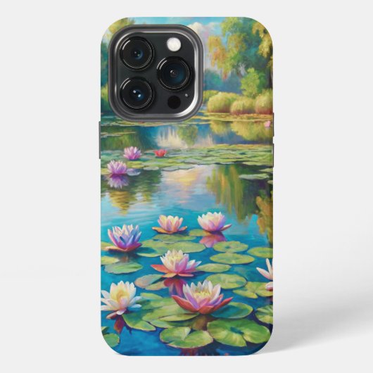 Lilies in the River iPhoneケース (裏面)