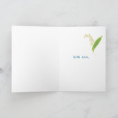 Lilies Mothers Dayフォトカード、ブラック：全米 カード (内部)