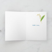 Lilies Mothers Day Photo Card, Mauve：私たち二人 カード (内部)