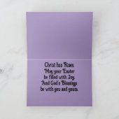 Lilies With Cross Folded Easter Card シーズンカード (内部)