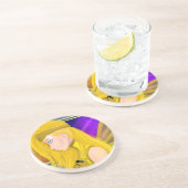 Lilin OC – サイボーグエンジェル – スターセットインスパイアアート コースター (側面)