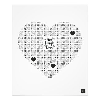 Lil'Inspirations #13 - Live, Laugh, Love フォトプリント