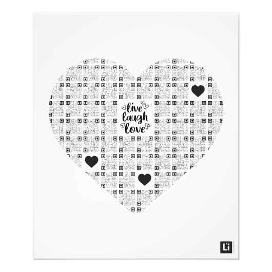 Lil'Inspirations #13 - Live, Laugh, Love フォトプリント (正面)