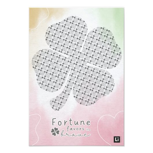 Lil'Inspirations #16 - Fortune favors the brave フォトプリント (正面)