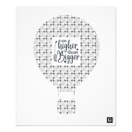 Lil'Inspirations #1 - Aim higher, dream bigger フォトプリント (正面)