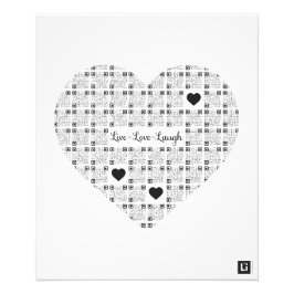 Lil'Inspirations #20 - Live, Laugh, Love フォトプリント