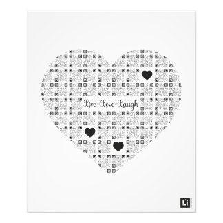 Lil'Inspirations #20 - Live, Laugh, Love フォトプリント