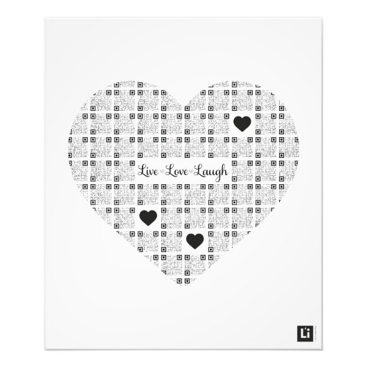 Lil'Inspirations #20 - Live, Laugh, Love フォトプリント (正面)