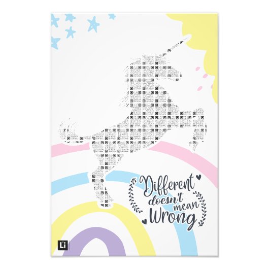 Lil'Inspirations #21 - Different does not mean... フォトプリント (正面)