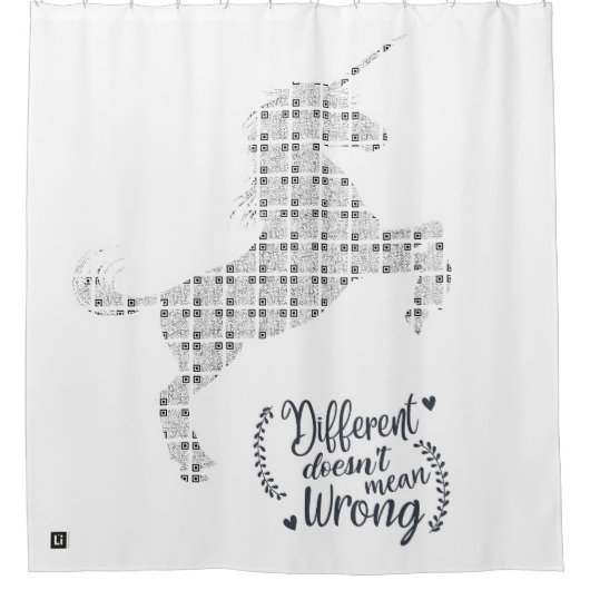 Lil'Inspirations #23 - Different does not mean...  シャワーカーテン (正面)