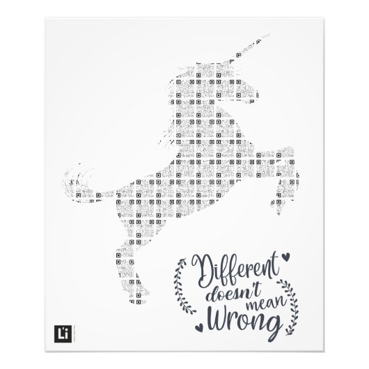 Lil'Inspirations #23 - Different does not mean... フォトプリント (正面)