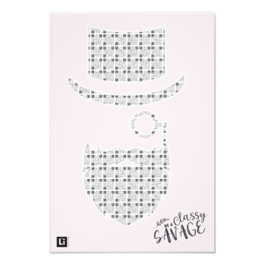 Lil'Inspirations #29 - Be A Classy Savage フォトプリント (正面)