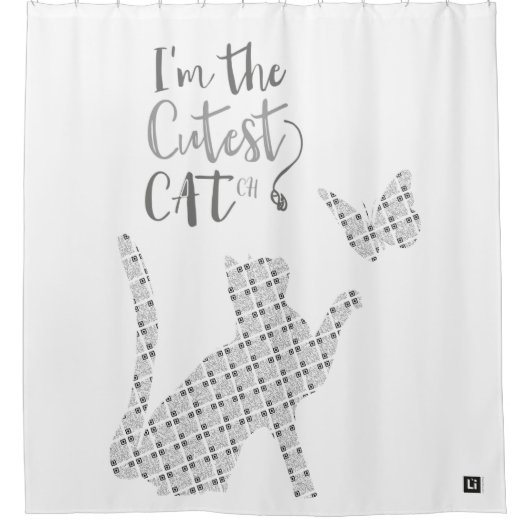 Lil'Inspirations #3 - I'm the cutest CATch シャワーカーテン (正面)