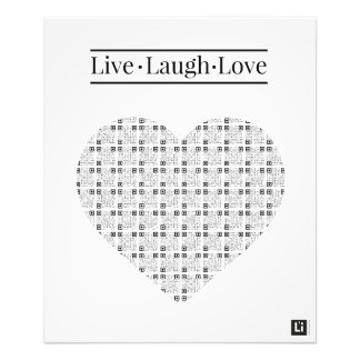 Lil'Inspirations #5 - Live, Laugh, Love フォトプリント