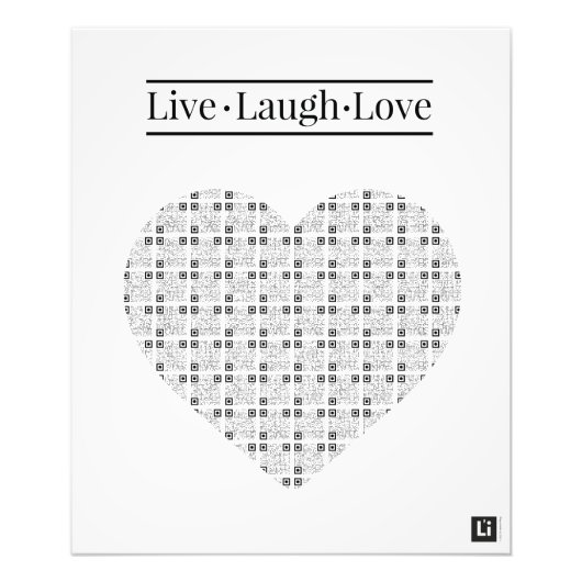 Lil'Inspirations #5 - Live, Laugh, Love フォトプリント (正面)