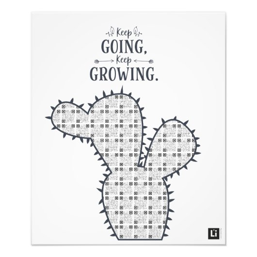 Lil'Inspirations #9 - Keep going, keep growing フォトプリント (正面)