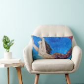 Lilith -人魚のコラージュの芸術 ランバークッション (椅子)