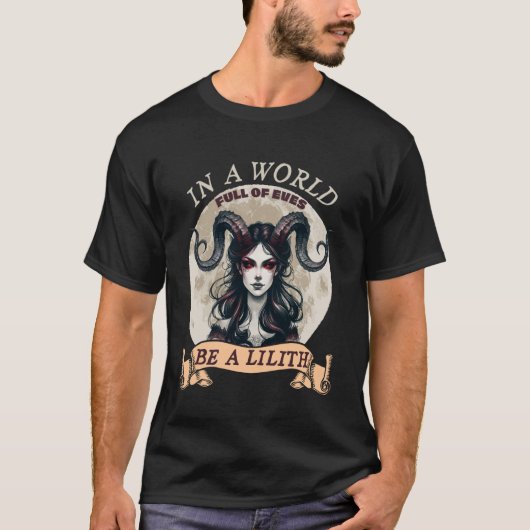 Lilith tee in a world of eves of a Lilith Wit Tシャツ (正面)