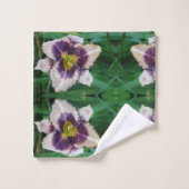 Lilium blossomのクローズアップ写真 バスタオルセット (ウォッシュタオル)