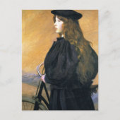 Lilla Cabot PerryのYoung Bicyclist ポストカード (正面)