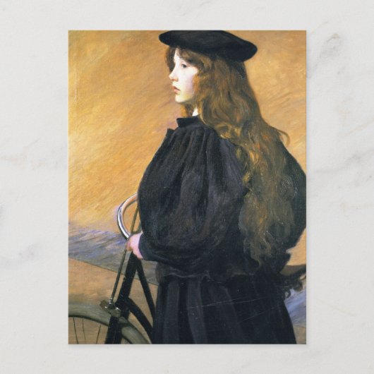 Lilla Cabot PerryのYoung Bicyclist ポストカード (正面)