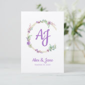 Lillac Floral Design for Wedding or Event サンキューカード (スタンド正面)