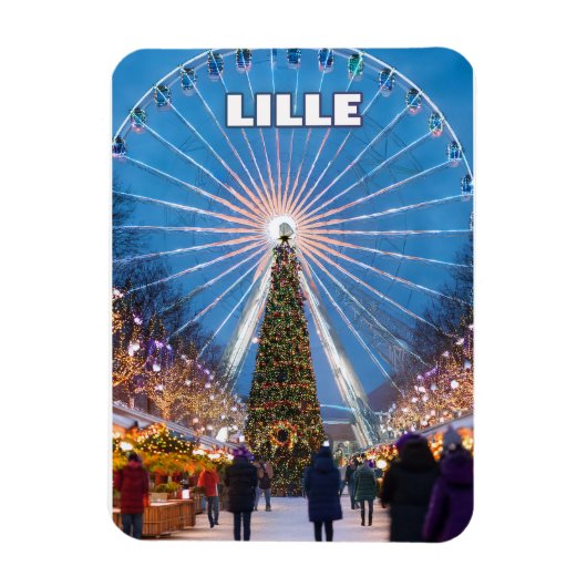Lille’s Festive Glow: A Magical Christmas Market  マグネット (縦)