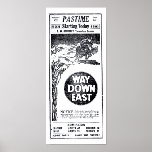 Lillian Gish Richard Barthelmess silent film 1922 ポスター (正面)