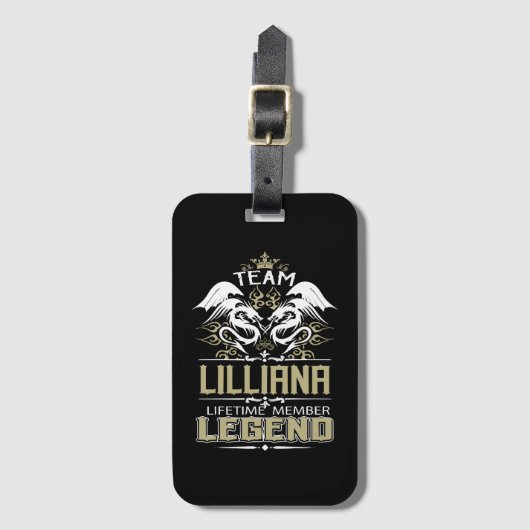 Lilliana Lilliana ドラゴン生涯会員レジェンド ラゲッジタグ (正面縦)