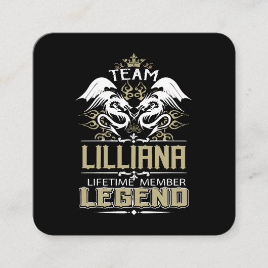 Lilliana Lilliana ドラゴン 終身会員 レジェンド スクエア名刺 (正面)
