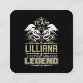 Lilliana Lilliana ドラゴン 終身会員 レジェンド スクエア名刺 (裏面)