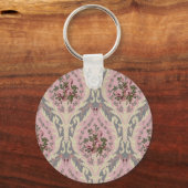 "Lillie"壁紙デザイン – ピンク キーホルダー (正面)