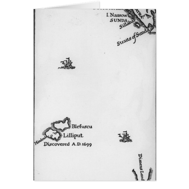 LilliputおよびBlefuscuの地図 (正面)