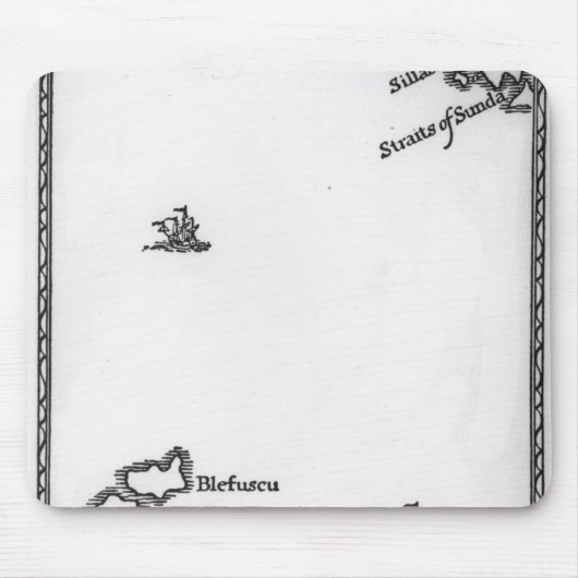 LilliputおよびBlefuscuの地図 マウスパッド (正面)