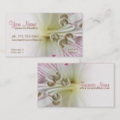 Lilliumフラワーマクロ名刺 名刺 (正面/裏面)