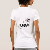 Lillteの悲しいピンクのバニー Tシャツ (裏面)