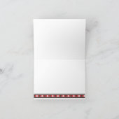 Lillyのメッセージカード-赤および黒 ノートカード (内部)